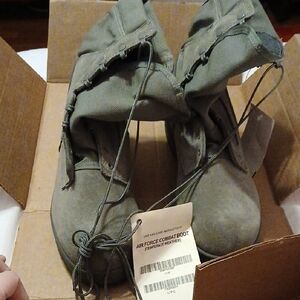 New McRae Air Force Combat Boots in Green Gray .Size 11W With Box